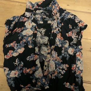 Floral button down